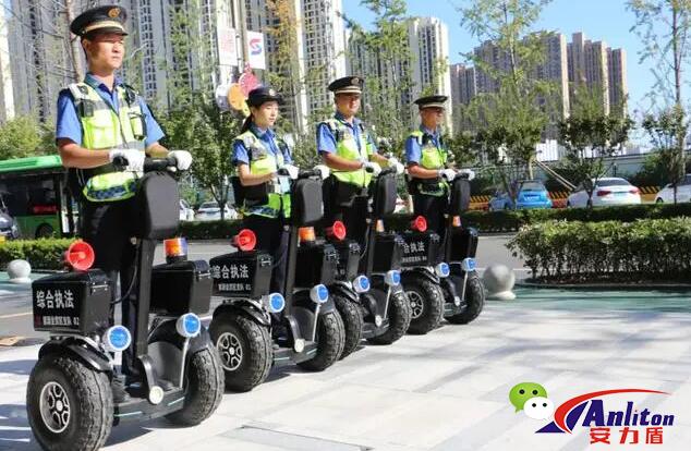 能源金贸区综合执法支建设巡逻平衡车执法小队